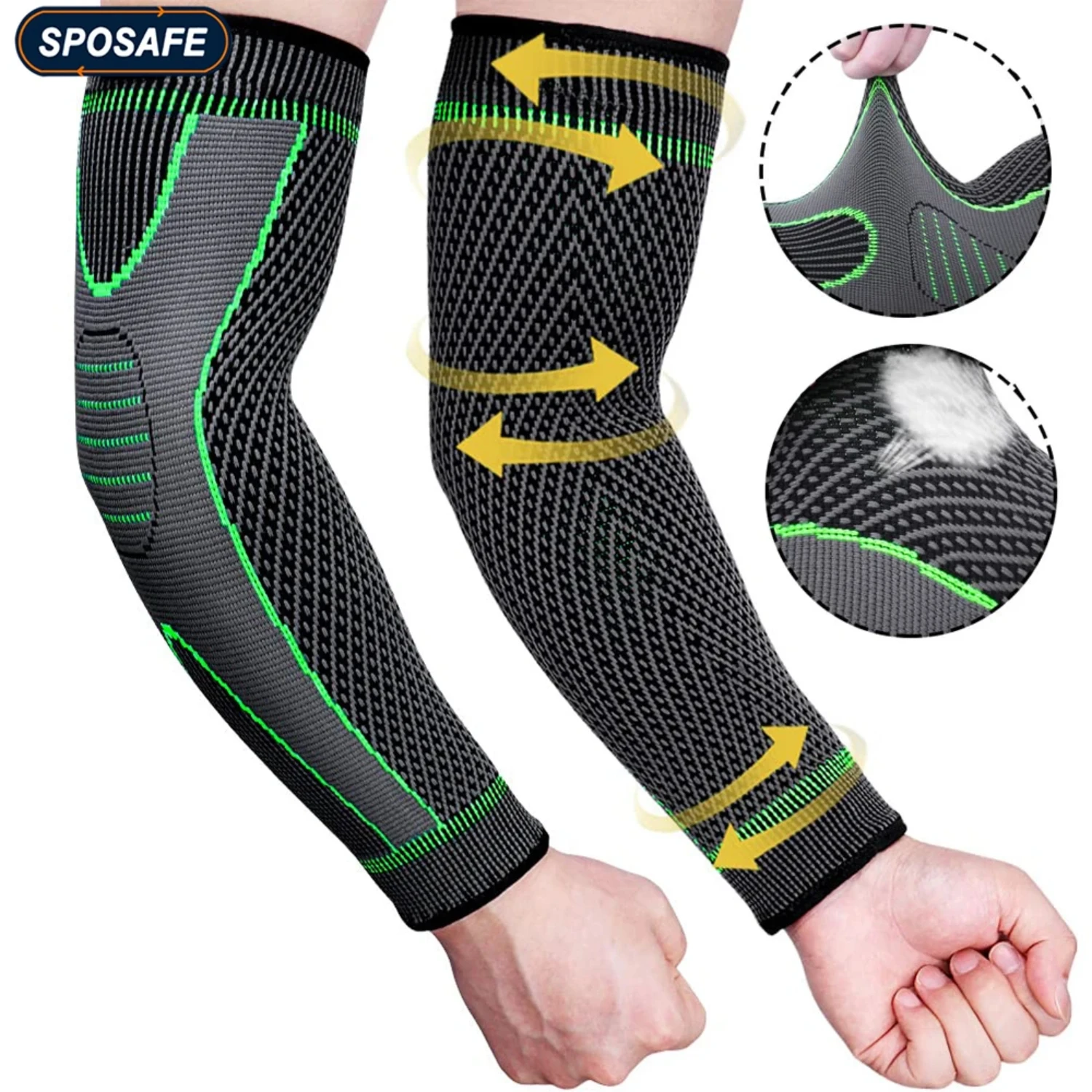 Sports Arm Compression Sleeves Anti-Slip Elbow Support Youth Adult Cycling Basketball Football Volleyball Baseball Tennis Golf
Sports Arm Compression Sleeves Anti-Slip Elbow Support Youth Adult Cycling Basketball Football Volleyball Baseball Tennis Golf