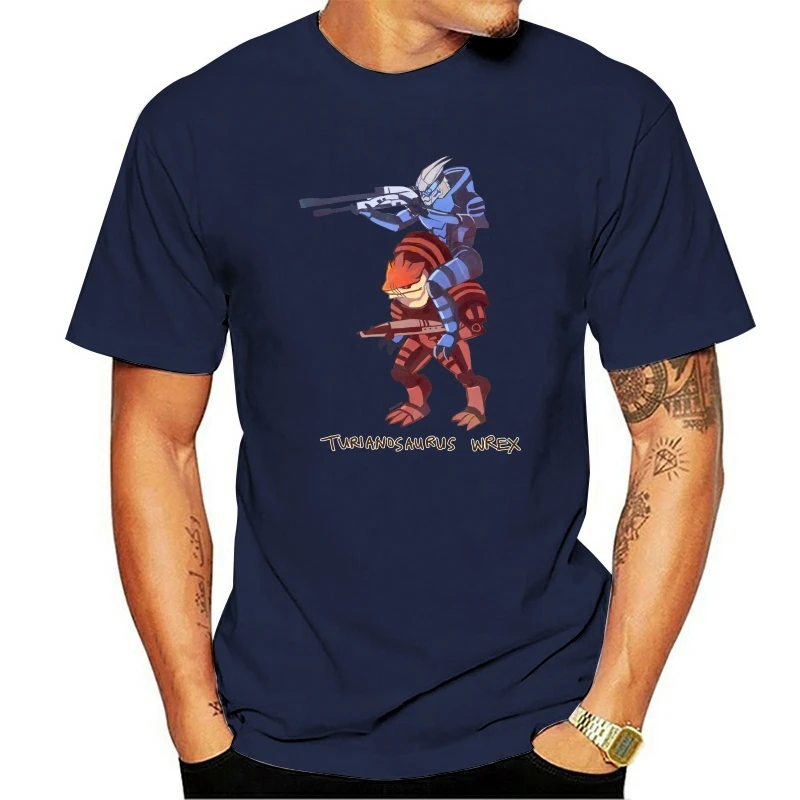 Mass Effect T Shirt Turianosaurus Wrex T-Shirt Casual Mens Tee Shirt Short-Sleeve Cute 100% Cotton Print Tshirt
Mass Effect T Shirt Turianosaurus Wrex T-Shirt Casual Mens Tee Shirt Short-Sleeve Cute 100% Cotton Print Tshirt