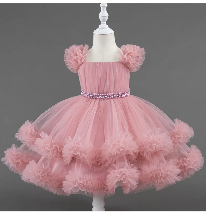 Elegant Dresses For Flower Girls Beaded Tulle Princess Dress For Children Wedding Party Birthday Banquet Puffy Ceremonial Gown
Elegant Dresses For Flower Girls Beaded Tulle Princess Dress For Children Wedding Party Birthday Banquet Puffy Ceremonial Gown