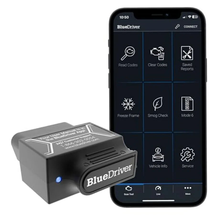 Bluetooth OBD2 Scan Tool for iPhone Android - No Subscription - Car Diagnostic Code Reader - Detect Check Engine ABS SRS Airbag
Bluetooth OBD2 Scan Tool for iPhone Android - No Subscription - Car Diagnostic Code Reader - Detect Check Engine ABS SRS Airbag
