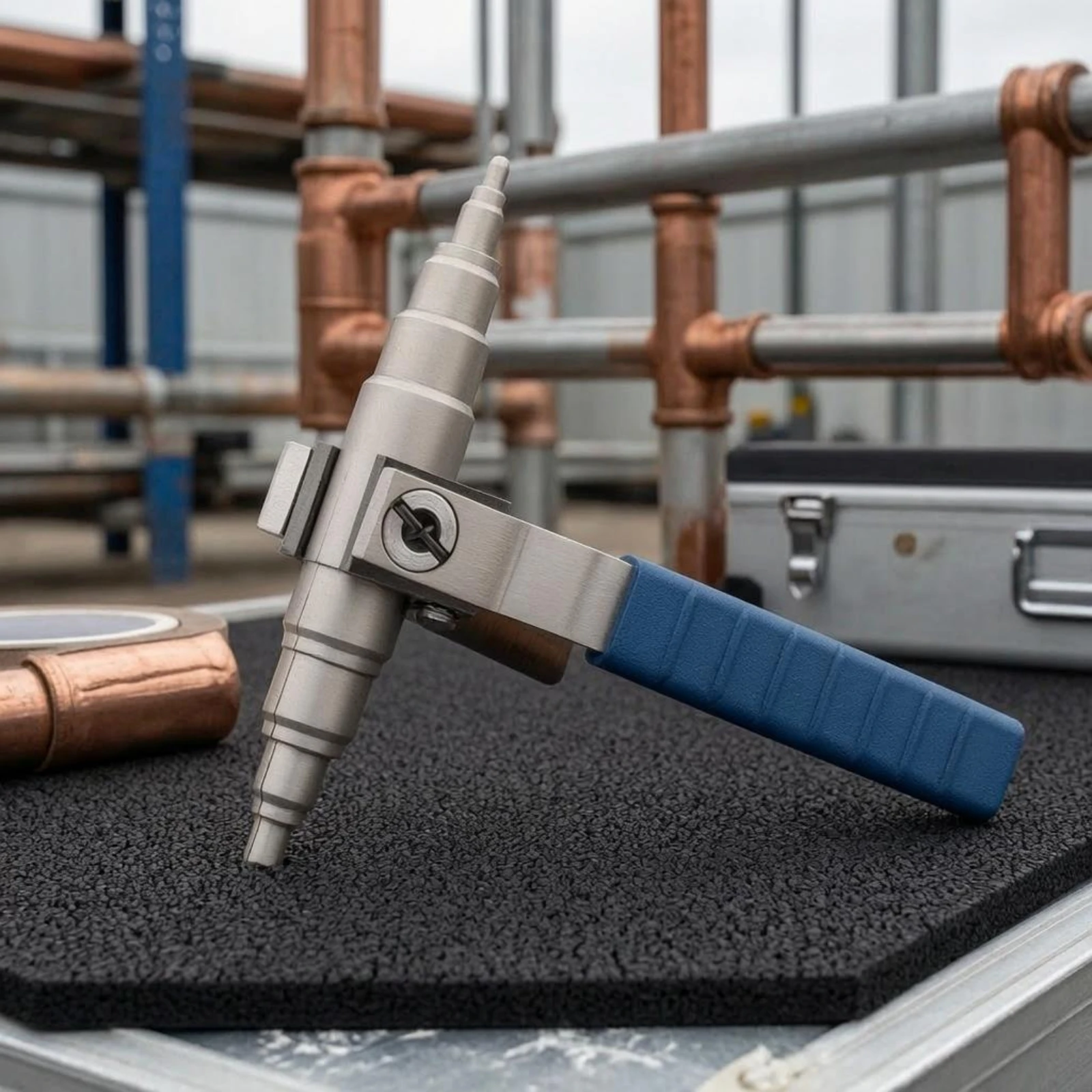Copper Tube Expander Ribbed Handle Copper Pipe Expander Stepped Cone Head Long-Lasting
Copper Tube Expander Ribbed Handle Copper Pipe Expander Stepped Cone Head Long-Lasting