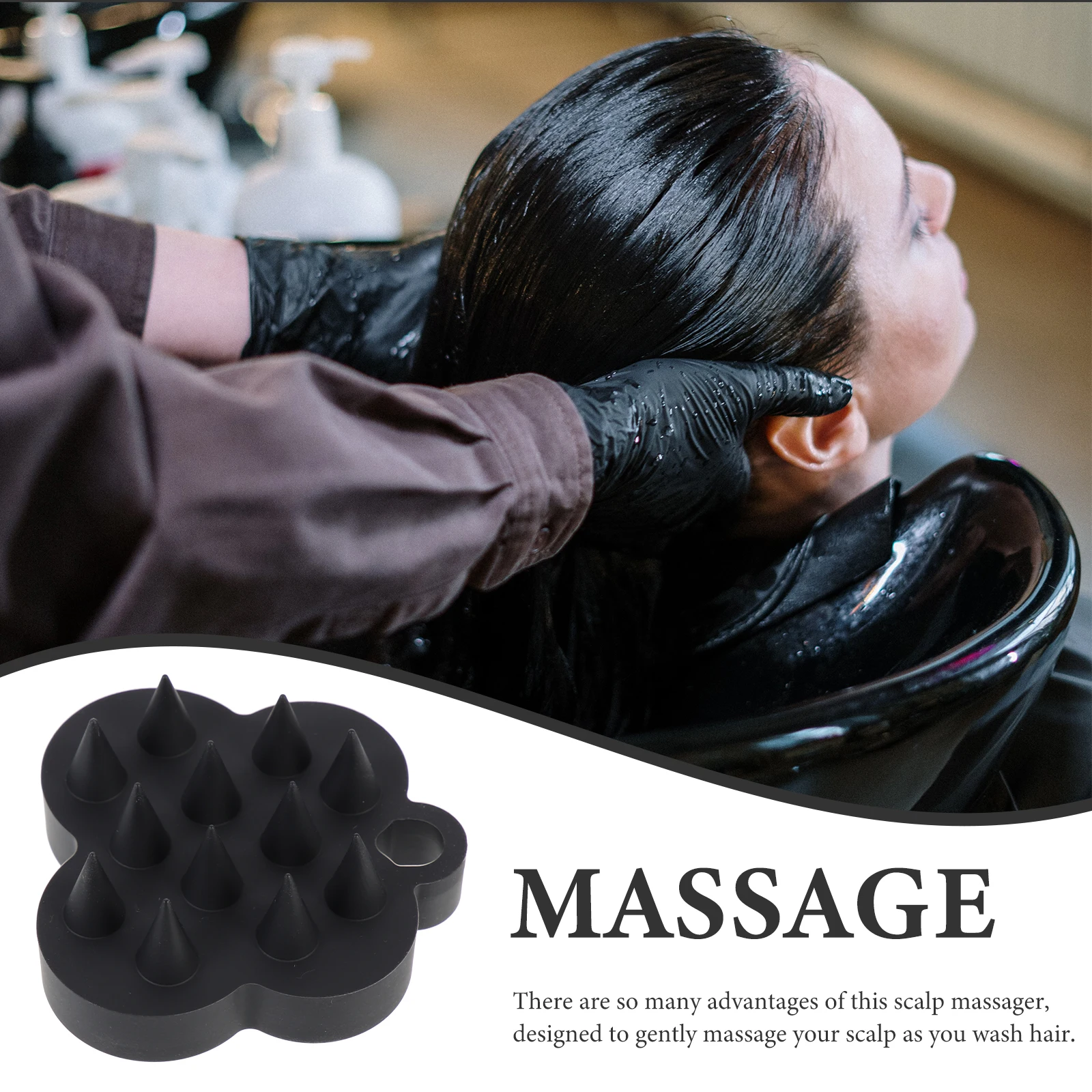 Silicone Scalp Massager Shampoo Brush Black Hair Washing Exfoliator Shower D ruff Treatment Promote Circulation Anti Fatigue
Silicone Scalp Massager Shampoo Brush Black Hair Washing Exfoliator Shower D ruff Treatment Promote Circulation Anti Fatigue