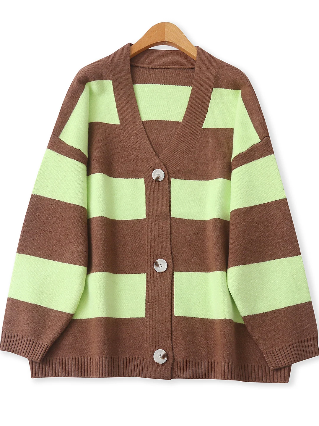 Color Blo Knitwear Outerwear Autumn New Women's Anti-Aging Soft Loose Striped Long Sve V-Ne Open Cardigan Faionable ...
Color Blo Knitwear Outerwear Autumn New Women's Anti-Aging Soft Loose Striped Long Sve V-Ne Open Cardigan Faionable ...