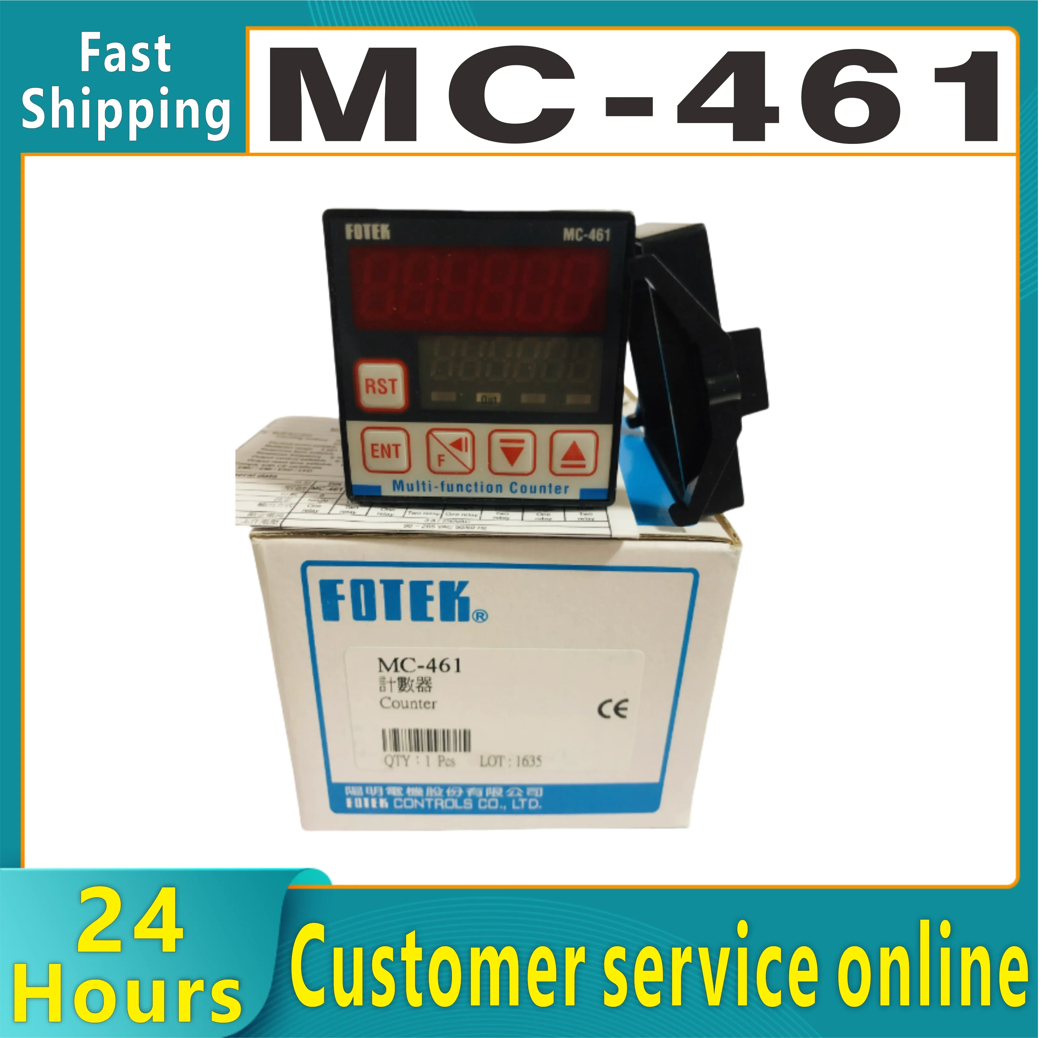 MC-461 FOTEK Counter 90-265VAC 48 * 48 New and Original
MC-461 FOTEK Counter 90-265VAC 48 * 48 New and Original