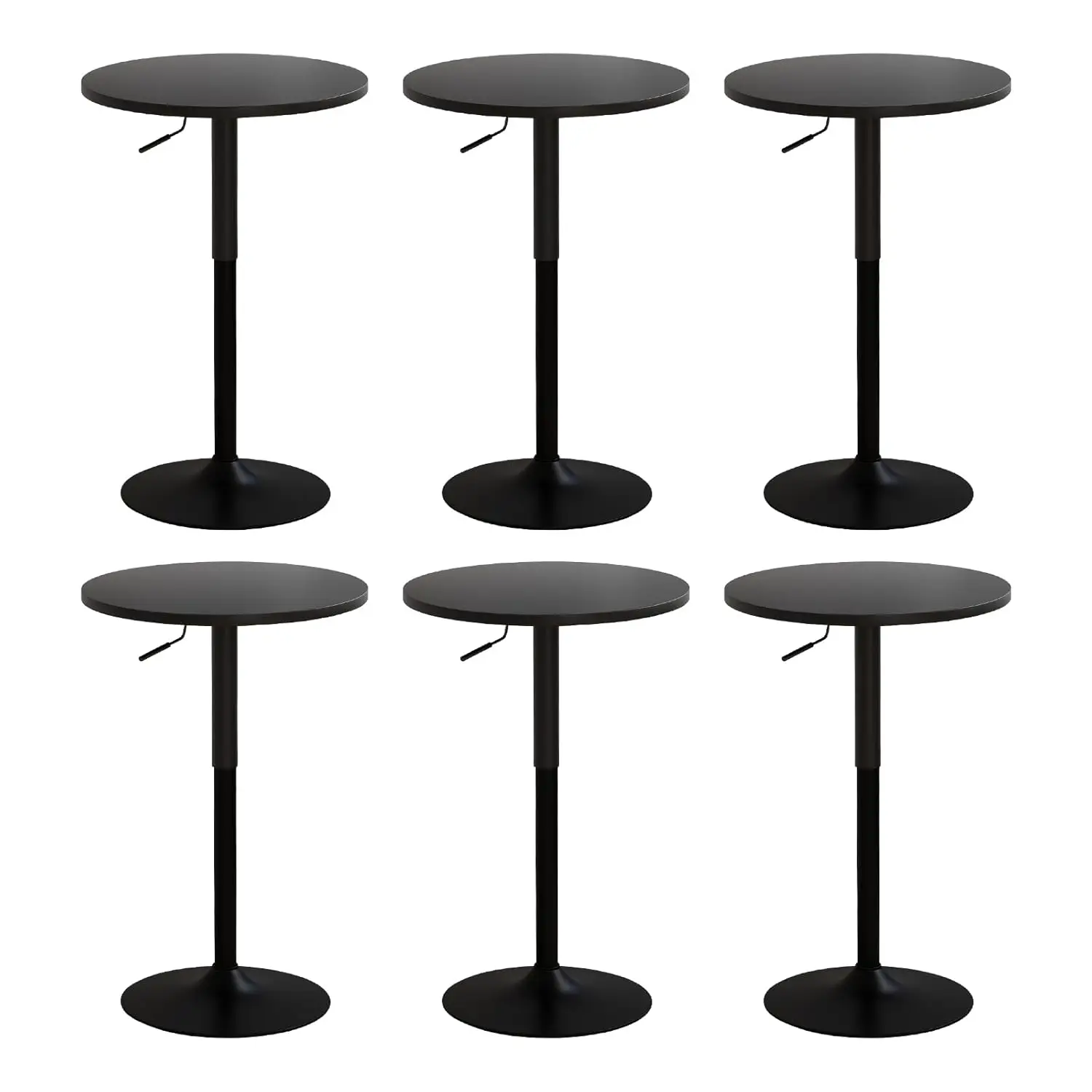 23.6'' Round Pub Table Set Adjustable Swivel Height Indoor Outdoor Event Bistro Kitchen 6 Pack, Customized
23.6'' Round Pub Table Set Adjustable Swivel Height Indoor Outdoor Event Bistro Kitchen 6 Pack, Customized