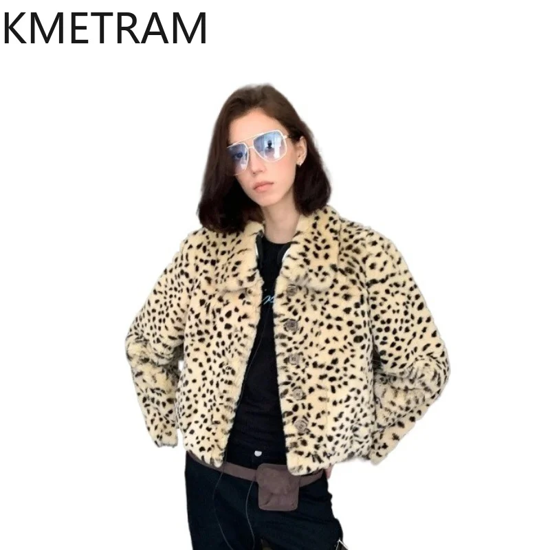 KMETRAM Natural Rabbit Fur Coat Women 2026 Luxury Leopard Print Turndown Collar Winter Jacket Women Real Fur Coats Шуба Женская
KMETRAM Natural Rabbit Fur Coat Women 2026 Luxury Leopard Print Turndown Collar Winter Jacket Women Real Fur Coats Шуба Женская