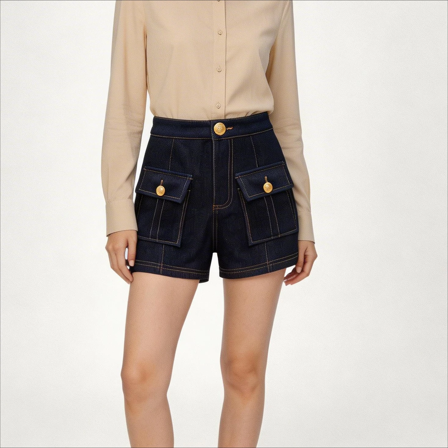 Y2k 2000s High Waist Denim Shorts For Women 2026 Spring And Summer New Fashion Hip-Hop Gothic Dark Blue Casual Slim Shorts
Y2k 2000s High Waist Denim Shorts For Women 2026 Spring And Summer New Fashion Hip-Hop Gothic Dark Blue Casual Slim Shorts