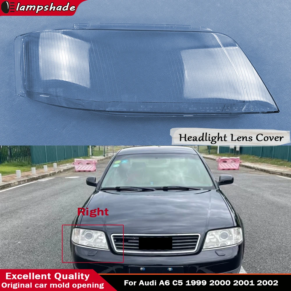 For Audi A6 C5 1999 2000 2001 2002 Car Headlight Lens Shell Headlamp Cover Plexiglass Lamp Shade Transparent Lampshade Housing
For Audi A6 C5 1999 2000 2001 2002 Car Headlight Lens Shell Headlamp Cover Plexiglass Lamp Shade Transparent Lampshade Housing
