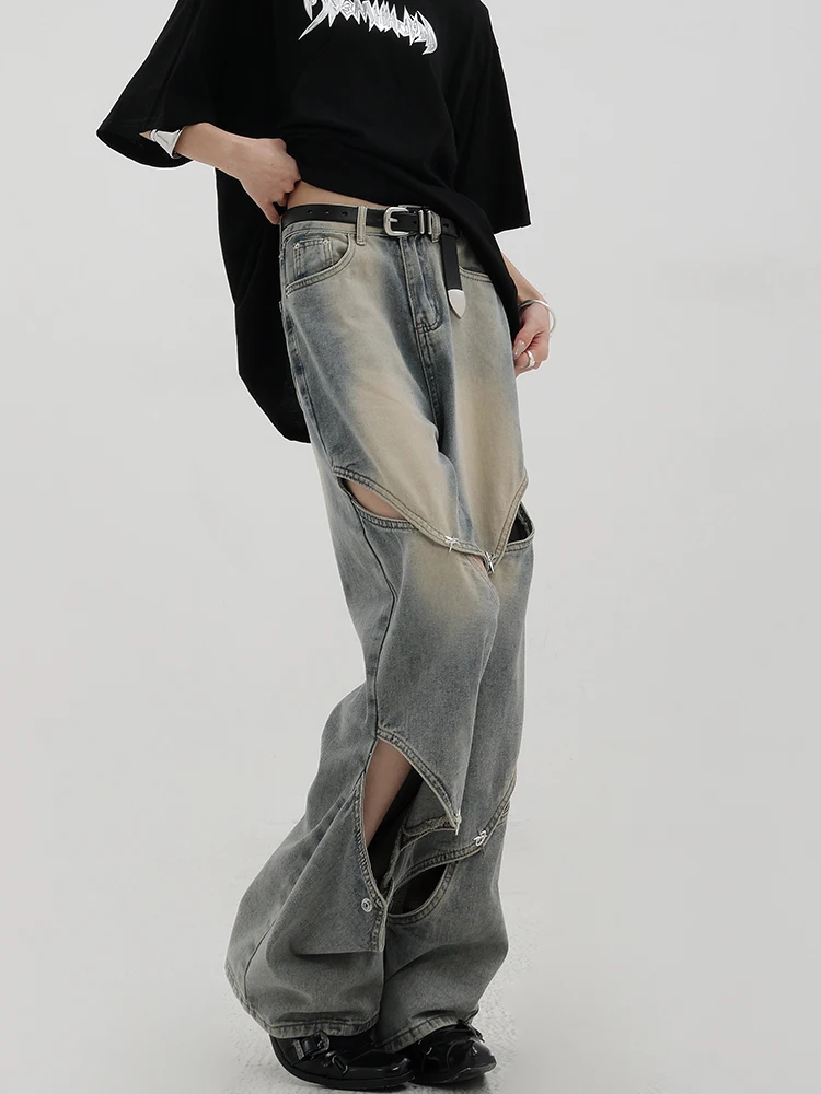 2024 New Summer Harajuku High Waist Jeans Y2K Vintage Loose Pants Streetwear Ripped Women's Wide Leg Baggy Denim Trouser
2024 New Summer Harajuku High Waist Jeans Y2K Vintage Loose Pants Streetwear Ripped Women's Wide Leg Baggy Denim Trouser