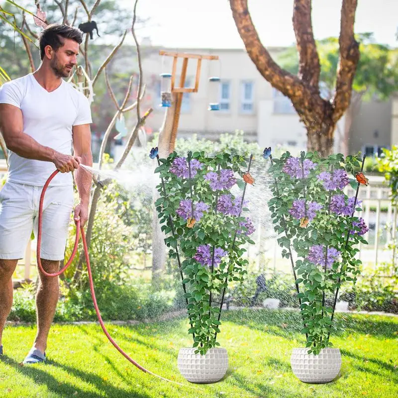 Garden Trellis Potted Veggies Grow Rack 2 Pieces Reusable Rust-Proof Trellis for Climbing Plants Patio Rose Vegetable Garden
Garden Trellis Potted Veggies Grow Rack 2 Pieces Reusable Rust-Proof Trellis for Climbing Plants Patio Rose Vegetable Garden