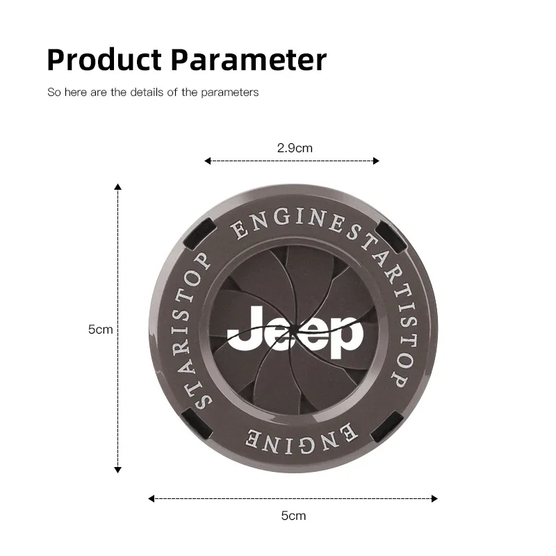 1Pc Car Ignition Button Decorative Ring Cover for Jeep Renegade Wrangler JK JL Grand Cherokee Compass Auto Interior Accessories
1Pc Car Ignition Button Decorative Ring Cover for Jeep Renegade Wrangler JK JL Grand Cherokee Compass Auto Interior Accessories