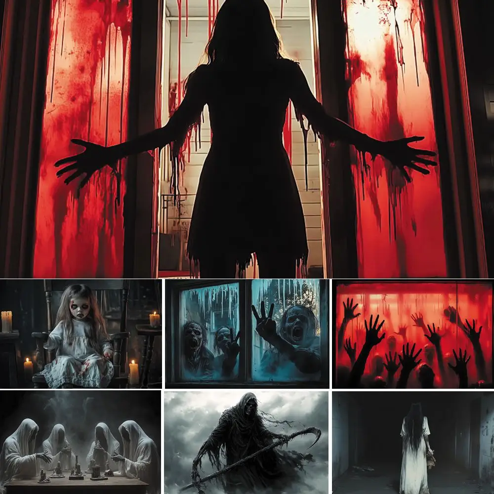Halloween Photography Background Bloody Hands Zombie Grim Reaper Halloween Party Escape Game Photo Backdrop Photo Studio Props
Halloween Photography Background Bloody Hands Zombie Grim Reaper Halloween Party Escape Game Photo Backdrop Photo Studio Props
