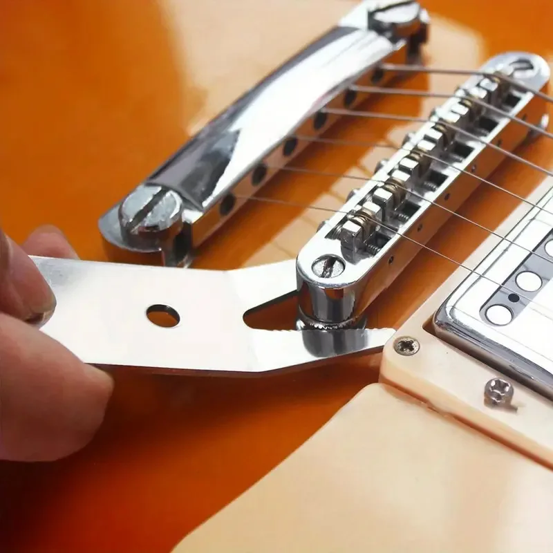 Guitar Repair Multi Tool Stainless Steel Wrench for Knob Screw Fork String Pin Puller Switch Tool Acoustic/Electric Guitar Setup
Guitar Repair Multi Tool Stainless Steel Wrench for Knob Screw Fork String Pin Puller Switch Tool Acoustic/Electric Guitar Setup