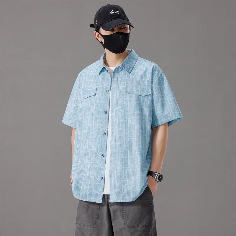 Casual Plaid Short Sleeve Shirts 2026 Summer New Men's Oversized M-8XL Loose Half Sleeve Shirt Streetwear Polo Top Tees Clothing
Casual Plaid Short Sleeve Shirts 2026 Summer New Men's Oversized M-8XL Loose Half Sleeve Shirt Streetwear Polo Top Tees Clothing