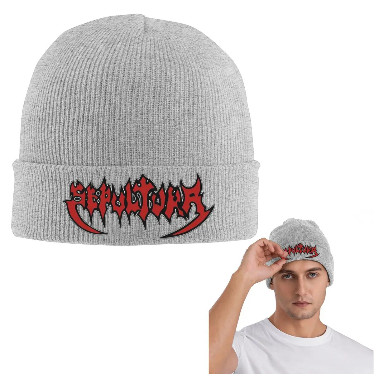 Sepultura Slayer Death Metal Warm Knitted Cap Hip Hop Bonnet Hat Autumn Winter Outdoor Beanies Hats for Unisex Adult
Sepultura Slayer Death Metal Warm Knitted Cap Hip Hop Bonnet Hat Autumn Winter Outdoor Beanies Hats for Unisex Adult