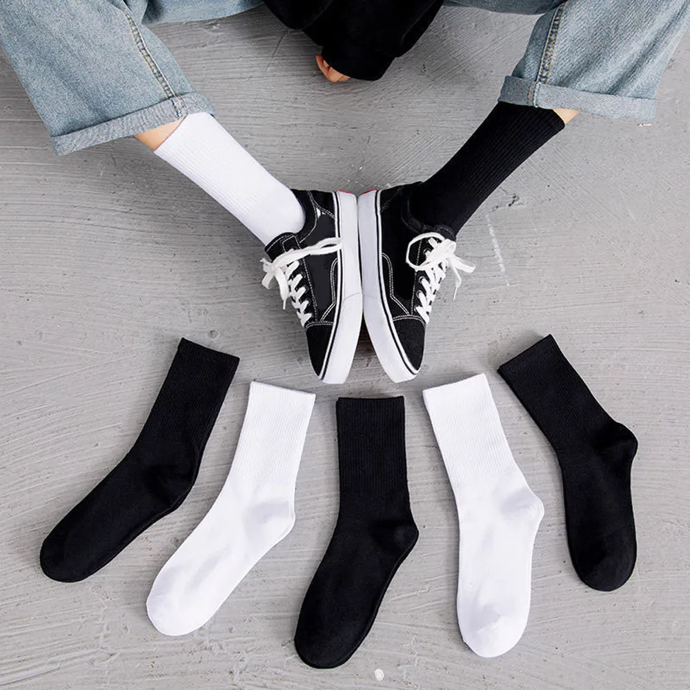 Unisex Socks Casual Cotton Couples Black White Sports Socks Knitted Hosiery Solid Colors Skateboard Socks
Unisex Socks Casual Cotton Couples Black White Sports Socks Knitted Hosiery Solid Colors Skateboard Socks