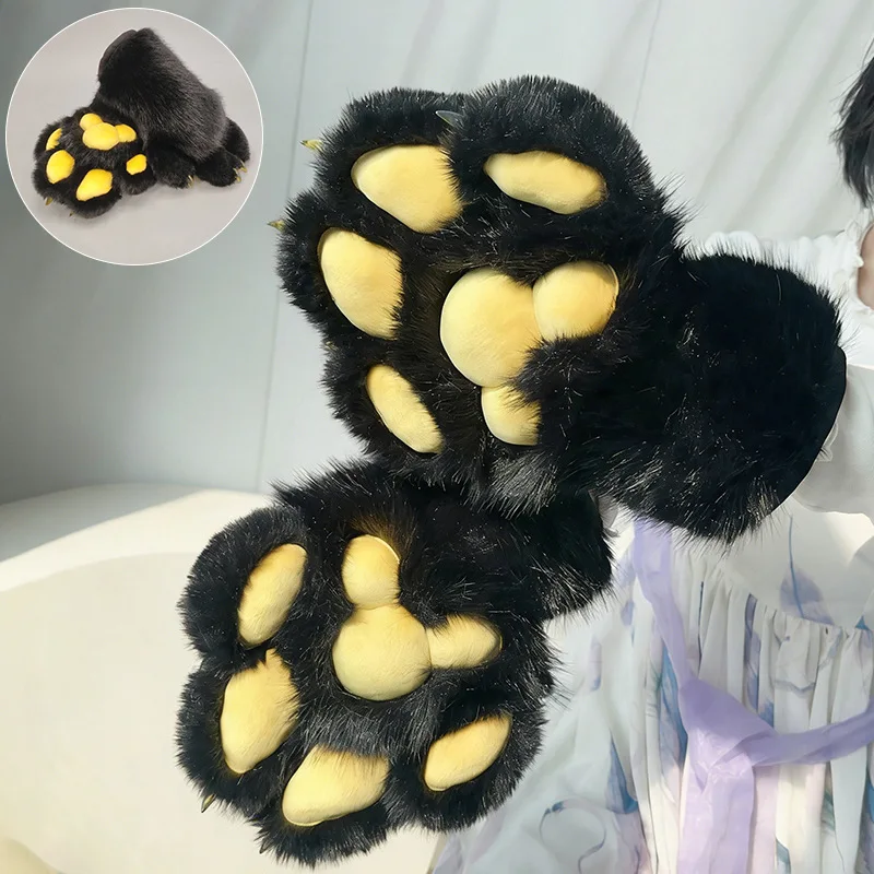 Fur set animal claw gloves with squeaking sound plush fur animal claw gloves with resin claws for role-playing and stage perform
Fur set animal claw gloves with squeaking sound plush fur animal claw gloves with resin claws for role-playing and stage perform