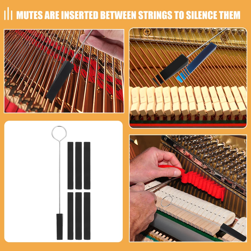 Complete Piano Tuning Mute Kit Rubber Forks Bars Tools For Keyboard Instrument Repair And Maintenance Accessories
Complete Piano Tuning Mute Kit Rubber Forks Bars Tools For Keyboard Instrument Repair And Maintenance Accessories