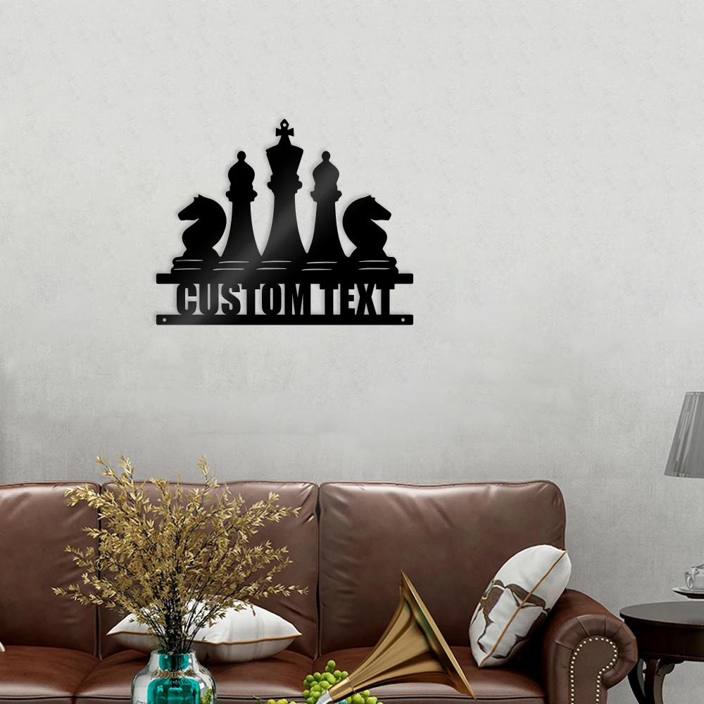 1PC Fashion chess Customized Name Metal Handicraft Metal Plaque Iron Wall Signs For Living Room Decor For Home Decor
1PC Fashion chess Customized Name Metal Handicraft Metal Plaque Iron Wall Signs For Living Room Decor For Home Decor