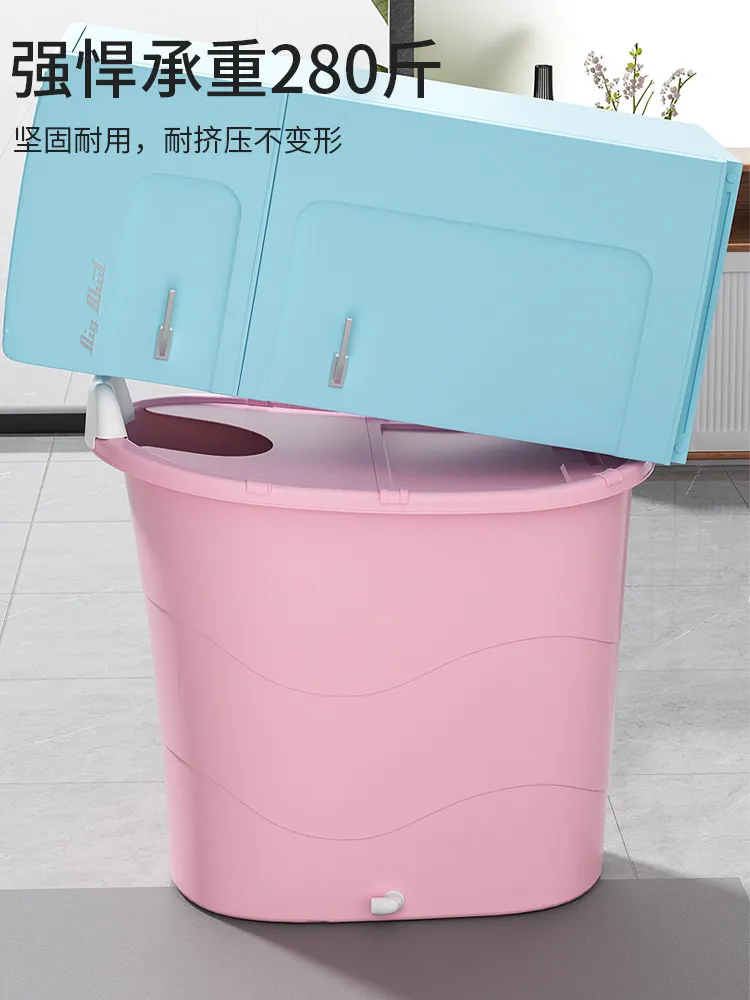 Thickened adult bath bucket Adult bath bucket Plastic bathtub Household small apartment bath bucket Full body bathtub Sitting
Thickened adult bath bucket Adult bath bucket Plastic bathtub Household small apartment bath bucket Full body bathtub Sitting