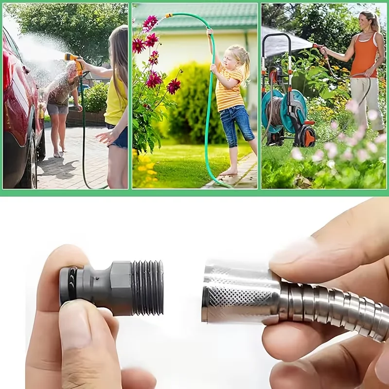 6pc Plastic Quick-Connect Garden Hose Adapter Set For Water Pipes Lawn Irrigation Car Washing Outdoor Pipe Connections
6pc Plastic Quick-Connect Garden Hose Adapter Set For Water Pipes Lawn Irrigation Car Washing Outdoor Pipe Connections