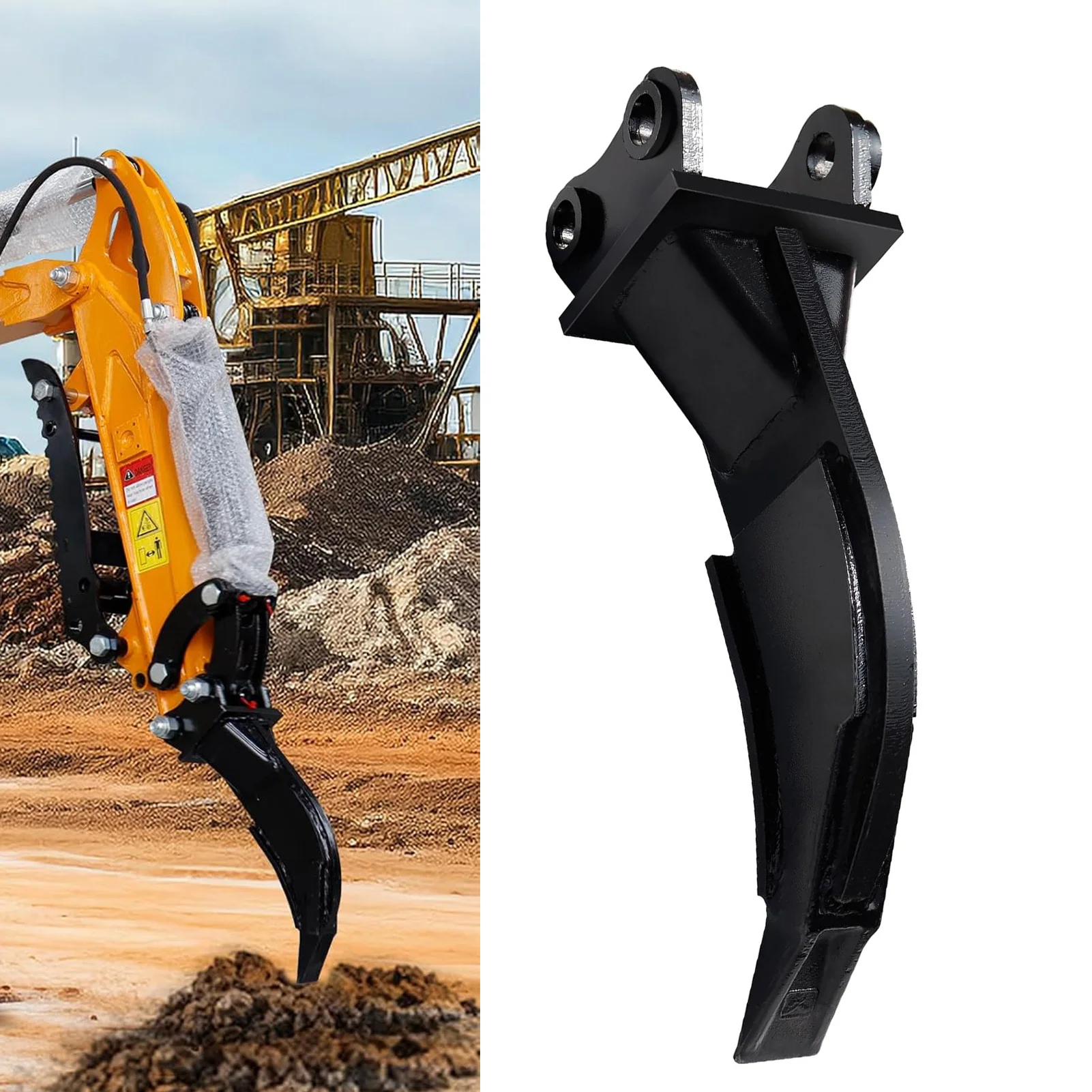 Mini Excavator Ripper Attachment Ripper Attachment High Efficiency 3.46in Center Spacing 3.54in Span with Pin for Rock Digging
Mini Excavator Ripper Attachment Ripper Attachment High Efficiency 3.46in Center Spacing 3.54in Span with Pin for Rock Digging
