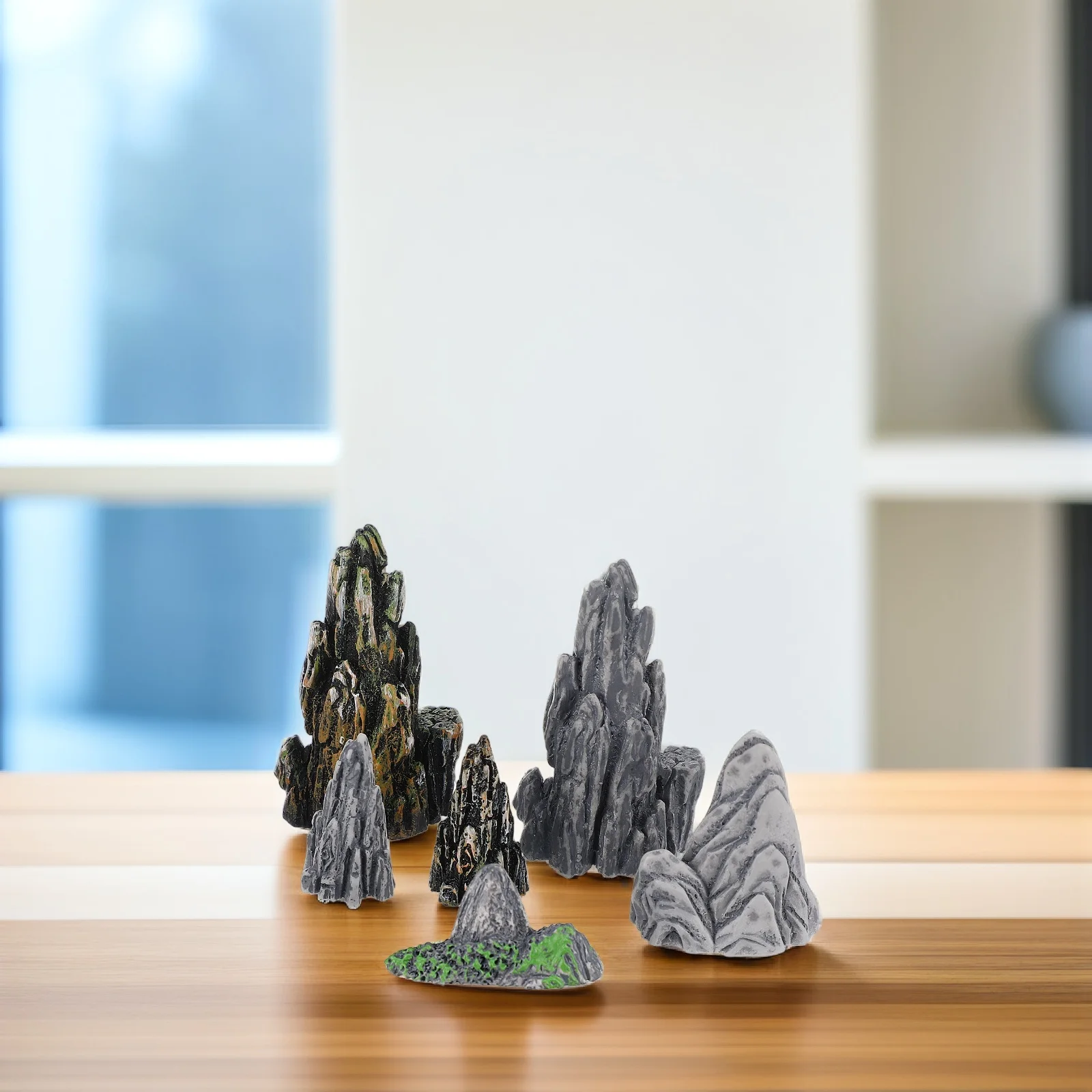 8 Pcs Simulation Fake Mountain Bonsai Rockery Statue Garden Decor Accessory Glass Landscape Resin Decorative Decoration
8 Pcs Simulation Fake Mountain Bonsai Rockery Statue Garden Decor Accessory Glass Landscape Resin Decorative Decoration