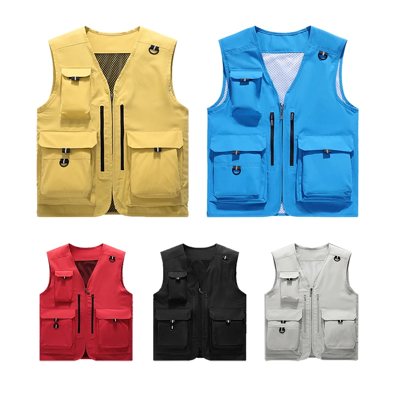 New Men's Outdoor Leisure Vest Four Seasons Wearable Multi-Pocket Kangshi Photography Undershirt High-Quality Fishing Vest
New Men's Outdoor Leisure Vest Four Seasons Wearable Multi-Pocket Kangshi Photography Undershirt High-Quality Fishing Vest