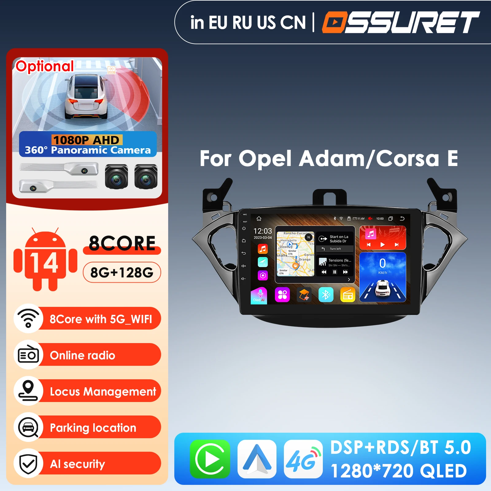 7862 AI System Car Radio Multimedia Video Player for Opel Adam 2013-2016/Corsa E 2015-2019 Carplay Navigation Intelligent Screen
7862 AI System Car Radio Multimedia Video Player for Opel Adam 2013-2016/Corsa E 2015-2019 Carplay Navigation Intelligent Screen