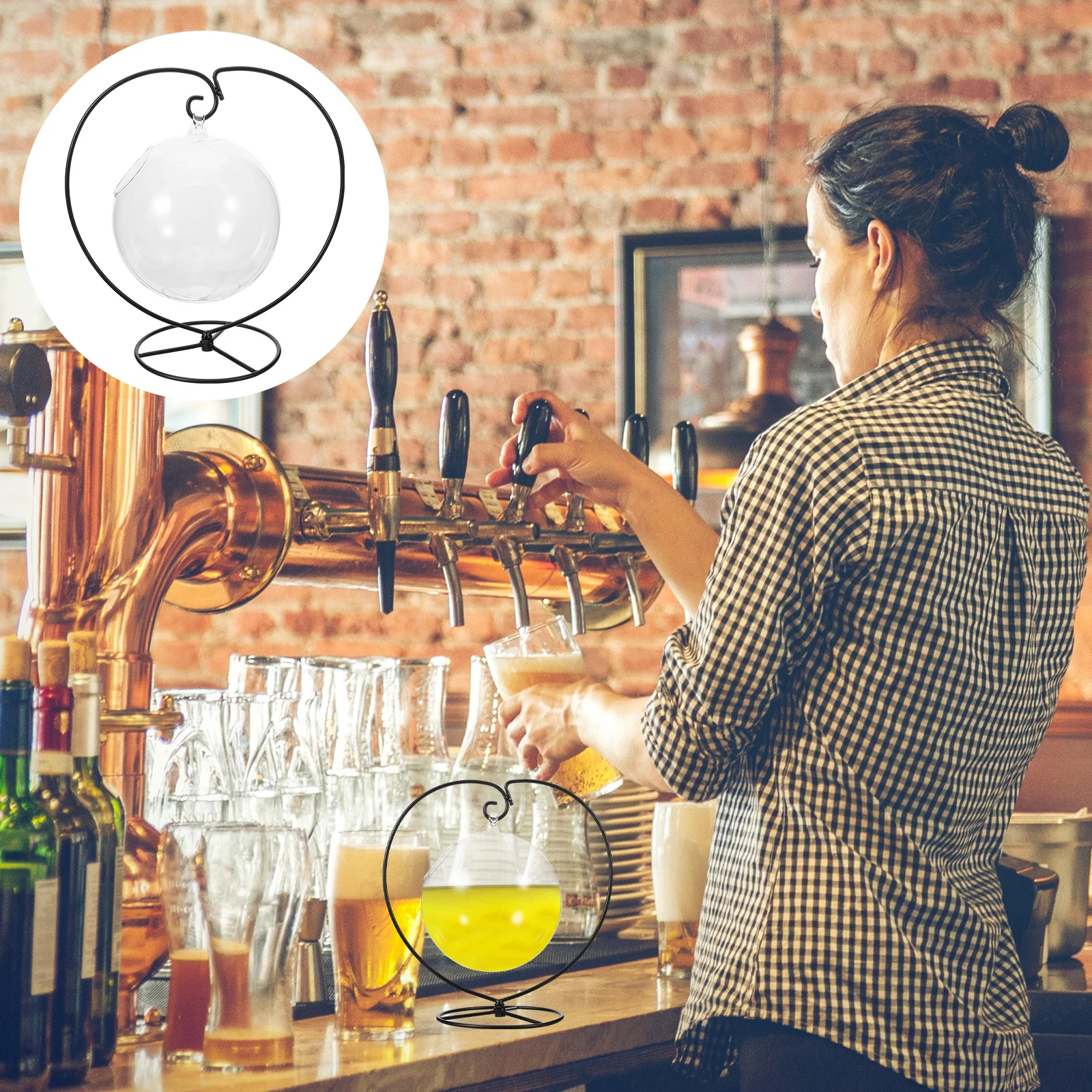 1Set Clear Cocktail Glass Hanging Iron Stand Thickened Glass Strong Beverage Cup Suitable for Party Wedding Birthday Banquet
1Set Clear Cocktail Glass Hanging Iron Stand Thickened Glass Strong Beverage Cup Suitable for Party Wedding Birthday Banquet