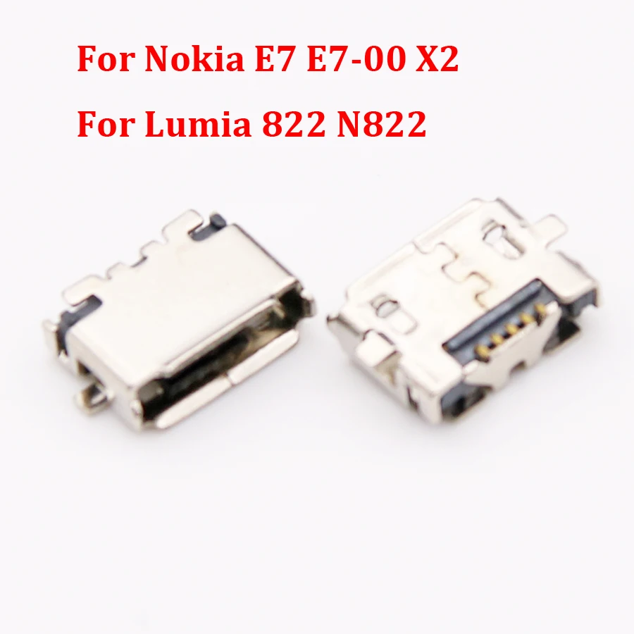 10pcs Micro USB Jack Connector for Nokia E7 X2 Lumia 822 N822 E7 E7-00 5Pin Charging Connector Plug Dock Socket Port
10pcs Micro USB Jack Connector for Nokia E7 X2 Lumia 822 N822 E7 E7-00 5Pin Charging Connector Plug Dock Socket Port