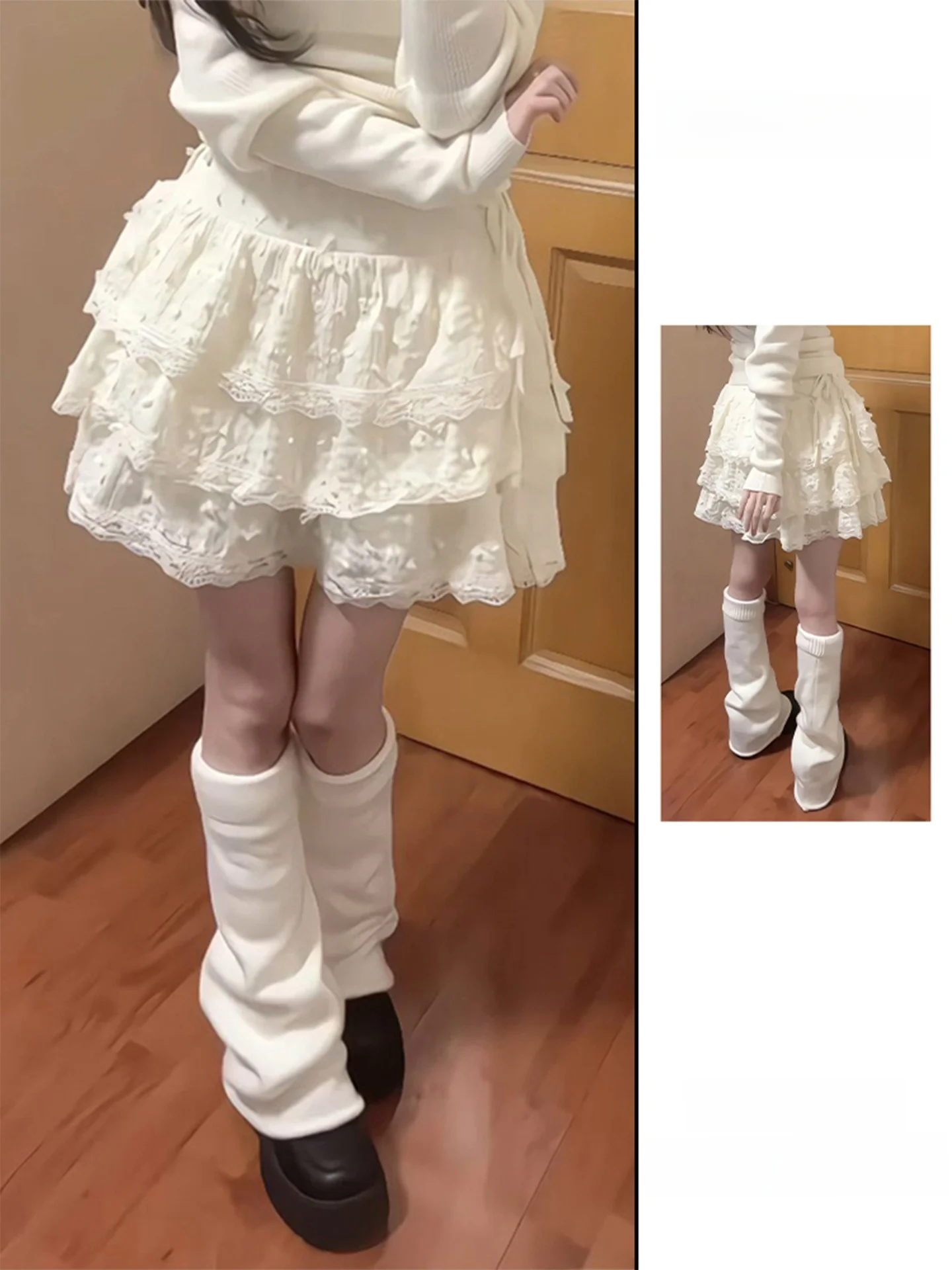 Sweet Lace Cake Skirt ort High Waist Ballet Sle ature Cr Puffy f-length Skirt for Women in Autumn
Sweet Lace Cake Skirt ort High Waist Ballet Sle ature Cr Puffy f-length Skirt for Women in Autumn