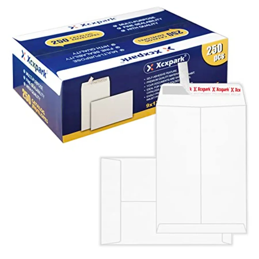 250 PCS Security Catalog Envelopes Printable Self Seal Envelopes Anti Tear Kraft Envelopes for Invitation Cards Pictures Photos
250 PCS Security Catalog Envelopes Printable Self Seal Envelopes Anti Tear Kraft Envelopes for Invitation Cards Pictures Photos