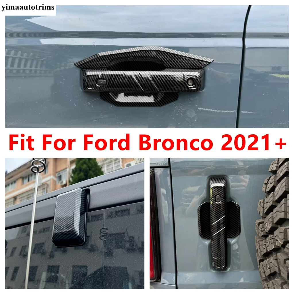 Rear Door Handle Bowl / Rear Window Sequins Panel Decoration Cover Trim ABS Carbon Fiber Accessories For Ford Bronco 2021 2022
Rear Door Handle Bowl / Rear Window Sequins Panel Decoration Cover Trim ABS Carbon Fiber Accessories For Ford Bronco 2021 2022