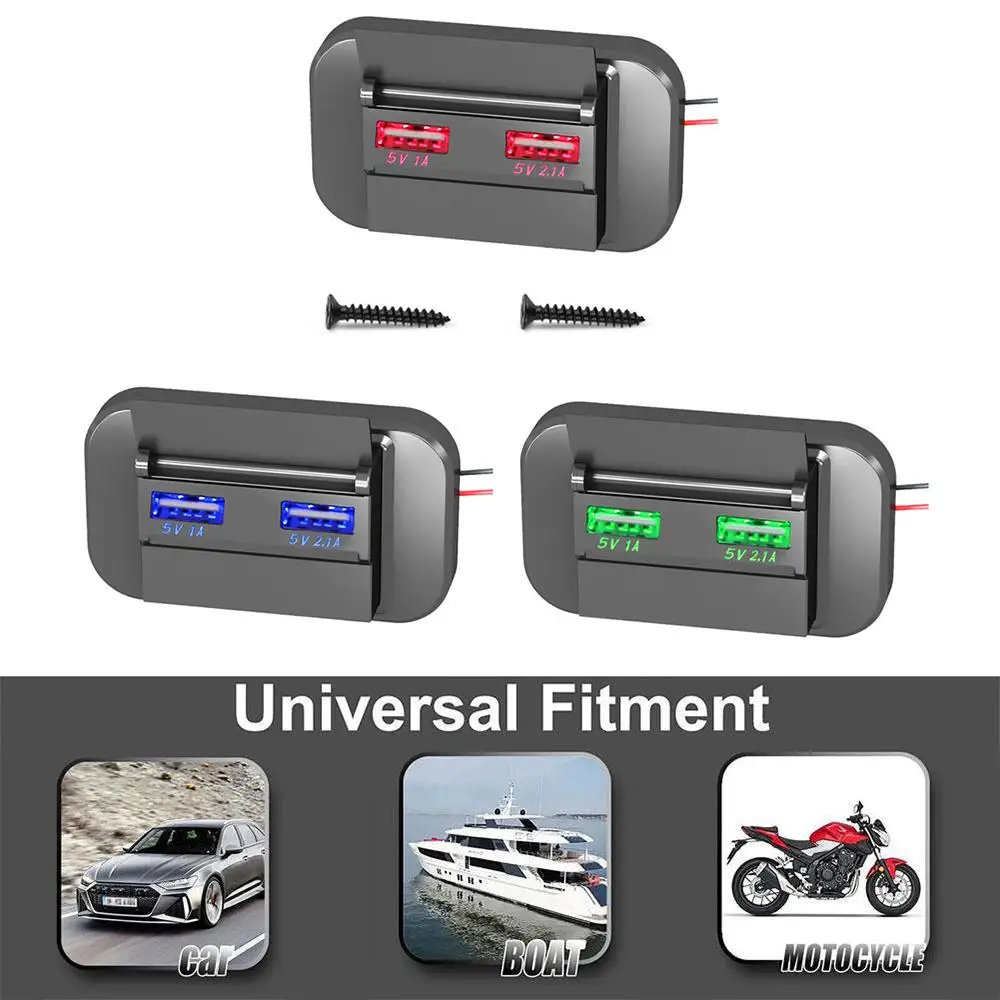 Dual USB Charger Socket 3.1A 5V PD Type C For Motorcycle Auto Truck ATV Boat Car RV Bus Power Adapter Outlet Dustproof L1O2
Dual USB Charger Socket 3.1A 5V PD Type C For Motorcycle Auto Truck ATV Boat Car RV Bus Power Adapter Outlet Dustproof L1O2