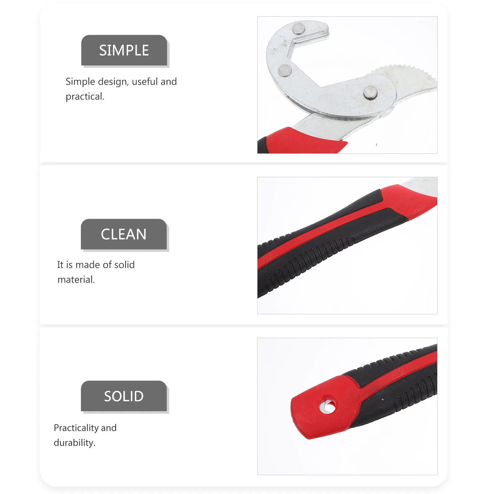 Multi Functional Adjustable Wrench Durable Plumbing Tool Universal Spanner Wrench for Bathroom Sink Maintenance
Multi Functional Adjustable Wrench Durable Plumbing Tool Universal Spanner Wrench for Bathroom Sink Maintenance