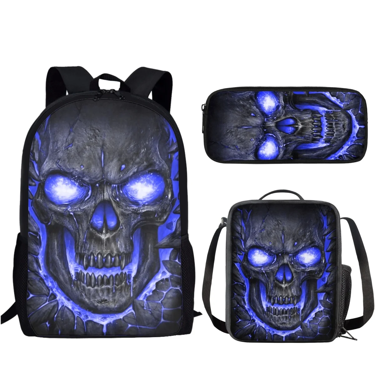 Personalized Children's Backpack Set with Lunch Bags Skull Lava Printing Boys Girls Bookbags Back to School Mochilas Escolares
Personalized Children's Backpack Set with Lunch Bags Skull Lava Printing Boys Girls Bookbags Back to School Mochilas Escolares