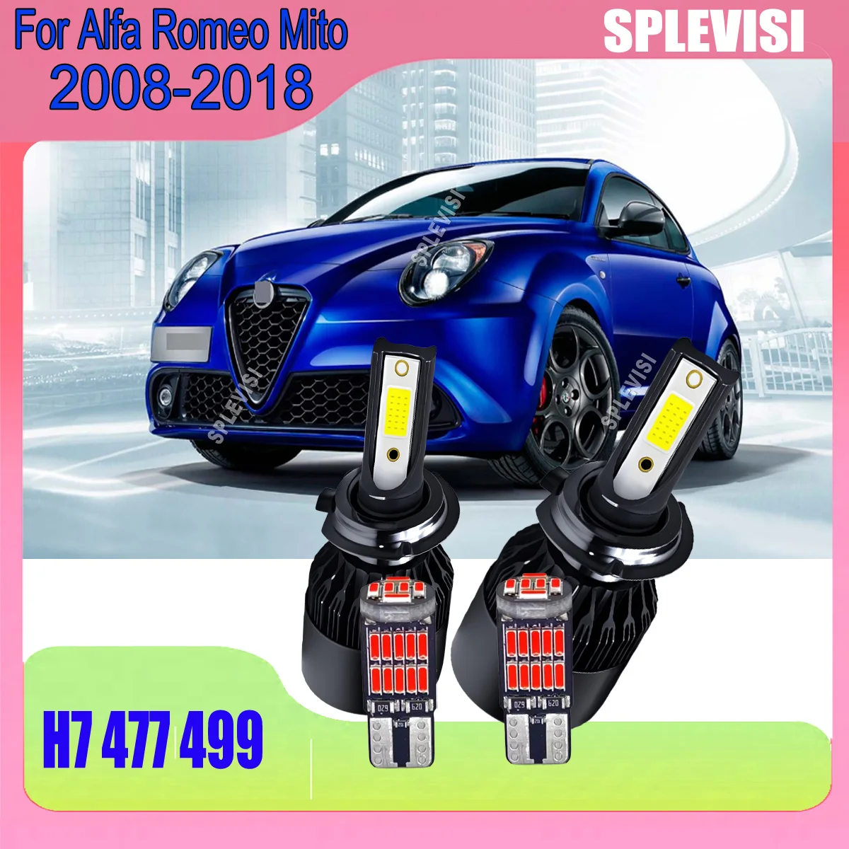 High-Performance & Compact Size LED H7 60W Headlight Conversion Kit For Alfa Romeo Mito 2008 2009 2010 2011 2012 2013-2018
High-Performance & Compact Size LED H7 60W Headlight Conversion Kit For Alfa Romeo Mito 2008 2009 2010 2011 2012 2013-2018