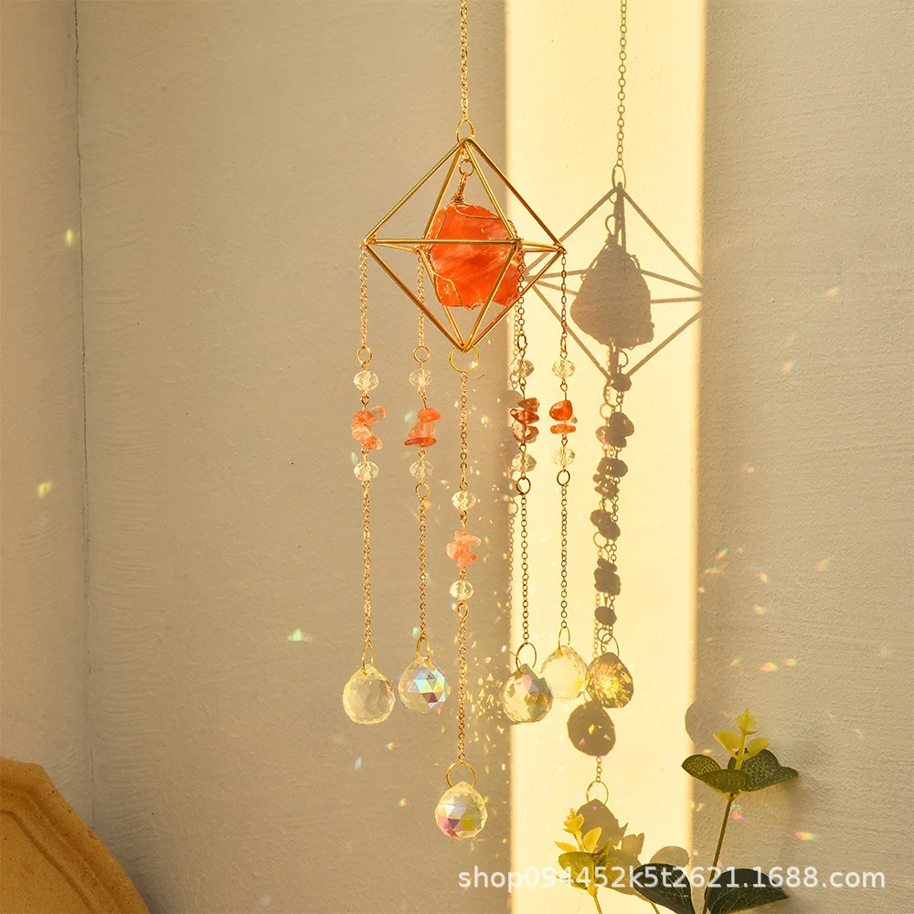 WW new DIY crystal pendant 8-color air rack natural crystal rough stone sun catcher wind chime
WW new DIY crystal pendant 8-color air rack natural crystal rough stone sun catcher wind chime