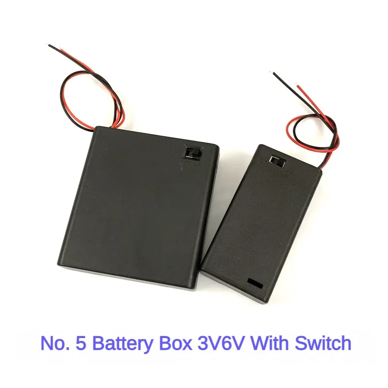 3V-AA 6V-AAAA No.5 Battery Holder Connector Storage Case Box With ON/OFF Switch 1.5V Thick Cable Plastic Batteries Clip Cover
3V-AA 6V-AAAA No.5 Battery Holder Connector Storage Case Box With ON/OFF Switch 1.5V Thick Cable Plastic Batteries Clip Cover