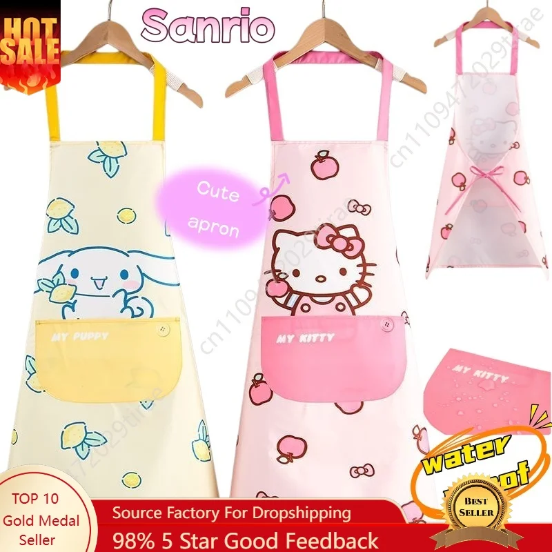 Hello Kitty Sanrio Cartoon Cute Apron Waterproof and Oil-Proof Kitchen Home Cooking Waist Apron Stain-Resistant Cos Accessories
Hello Kitty Sanrio Cartoon Cute Apron Waterproof and Oil-Proof Kitchen Home Cooking Waist Apron Stain-Resistant Cos Accessories