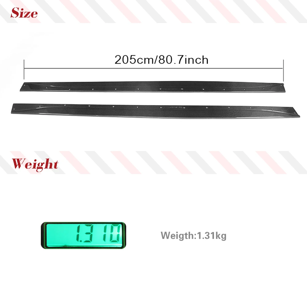 Carbon Fiber / ABS Car Side Skirts Extension Lips Aprons for BMW F82 F83 M4 2014-2019 Side Door Bumper Skirts
Carbon Fiber / ABS Car Side Skirts Extension Lips Aprons for BMW F82 F83 M4 2014-2019 Side Door Bumper Skirts