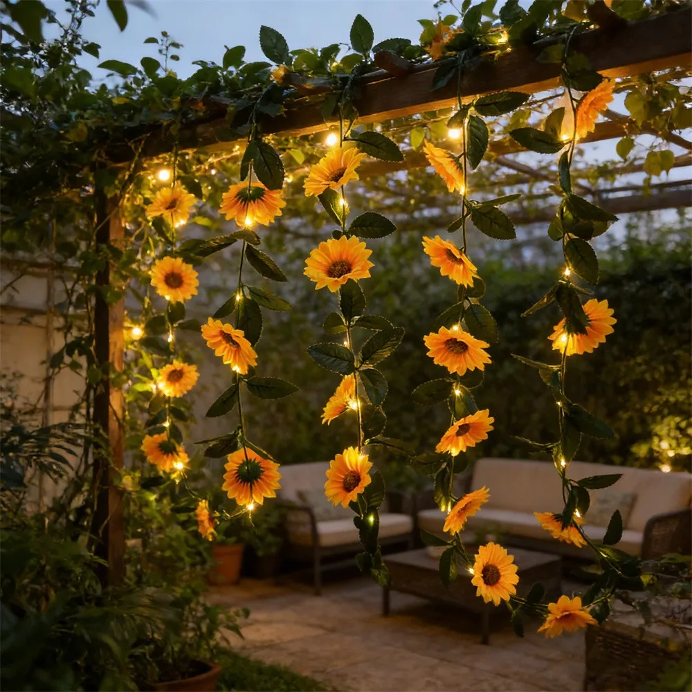 Green Leaf String Lights 2/5/10M Artificial Ivy Vine Fairy Light Wedding Party Decoration Christmas Home Decor Wall Plant Wreath
Green Leaf String Lights 2/5/10M Artificial Ivy Vine Fairy Light Wedding Party Decoration Christmas Home Decor Wall Plant Wreath
