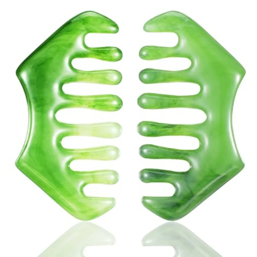2 Pack Massage Combs Gua Sha Scraping Scalp Comb Hair Multi-Functional Handheld Head Massage Comb Facial Massages Tool for Head
2 Pack Massage Combs Gua Sha Scraping Scalp Comb Hair Multi-Functional Handheld Head Massage Comb Facial Massages Tool for Head