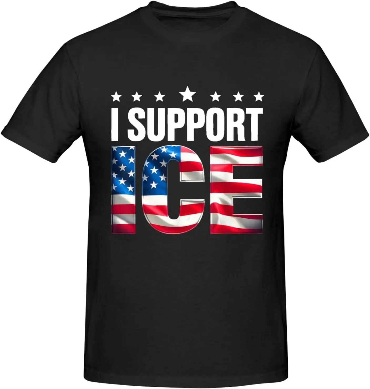 Support Ice for Men Crew Neck Short Sleeve Cotton T-Shirt, Unisex, Classic Stylet Black
Support Ice for Men Crew Neck Short Sleeve Cotton T-Shirt, Unisex, Classic Stylet Black