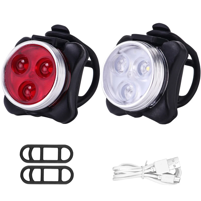 Rechargeable Bike Lights LED Bicycle Lights Front Headlight Rear Tailight Waterproof Flashlight Road Cycling Equipment
Rechargeable Bike Lights LED Bicycle Lights Front Headlight Rear Tailight Waterproof Flashlight Road Cycling Equipment