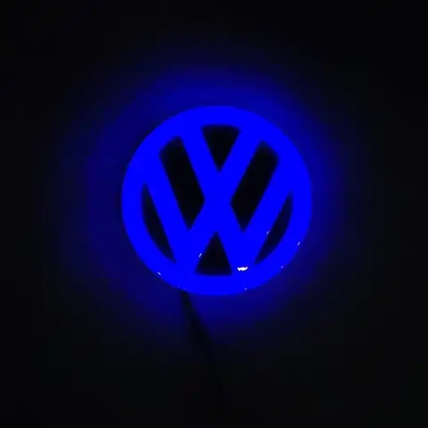 11cm LED Car Front Rear Emblem Badge Sticker for Volkswagen VW Polo Golf MK5 Jetta Tiguan Touran Passat Beetle CC Accessories