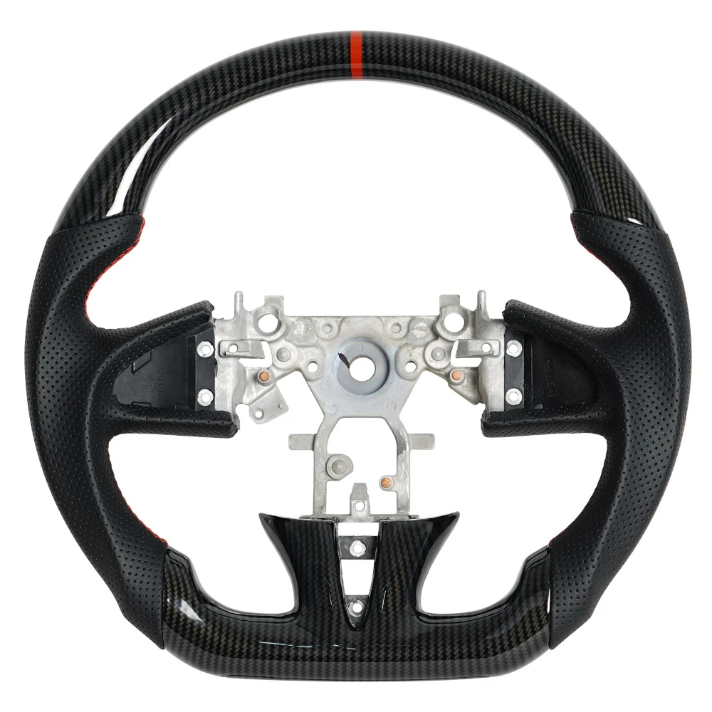 Hydro-Dip Carbon Fiber Steering Wheel With Red Position Line Fit For Infinit Q50 OX50 Q50L 2013-2017 Non-Heated Car Accessories
Hydro-Dip Carbon Fiber Steering Wheel With Red Position Line Fit For Infinit Q50 OX50 Q50L 2013-2017 Non-Heated Car Accessories
