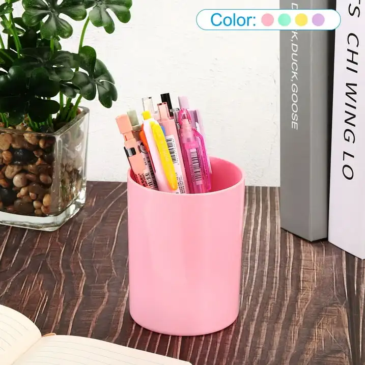 Pencil Holder Plastic Pen Makeup Brush Holder Round Desktop Organizer Purple
Pencil Holder Plastic Pen Makeup Brush Holder Round Desktop Organizer Purple