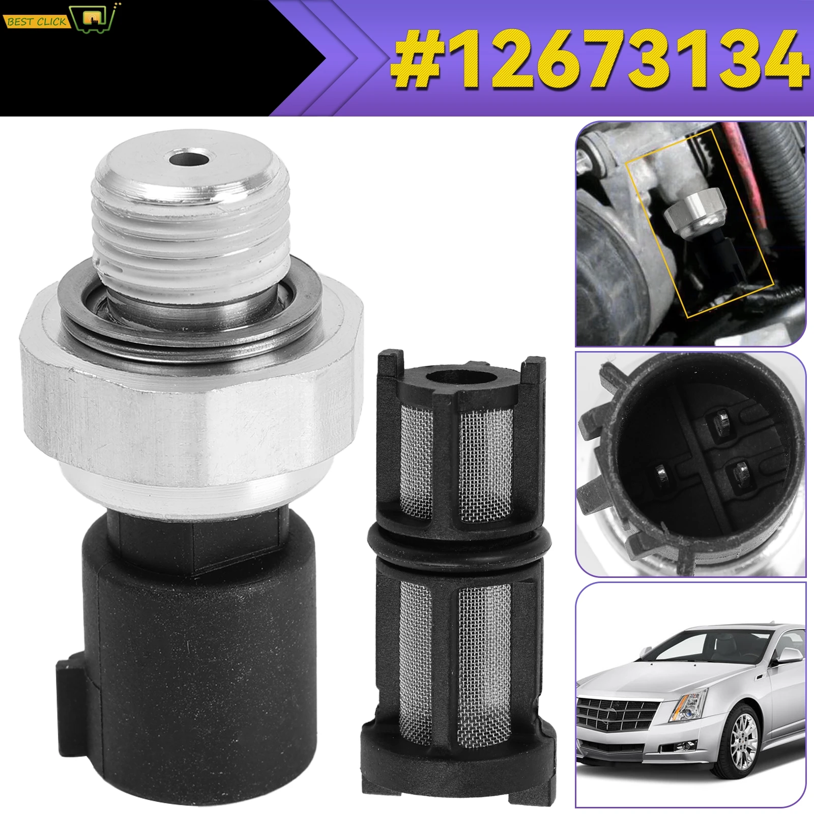 Oil Pressure Sensor For Chevrolet Impala Silverado SSR Suburban Tahoe Trailblazer For GMC For Buick 12621234 12673134 1S10874
Oil Pressure Sensor For Chevrolet Impala Silverado SSR Suburban Tahoe Trailblazer For GMC For Buick 12621234 12673134 1S10874